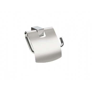 KAPPA toilet roll holder with lid chrome
