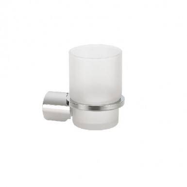 LAMDA tumbler holder frosted glass wall mounted