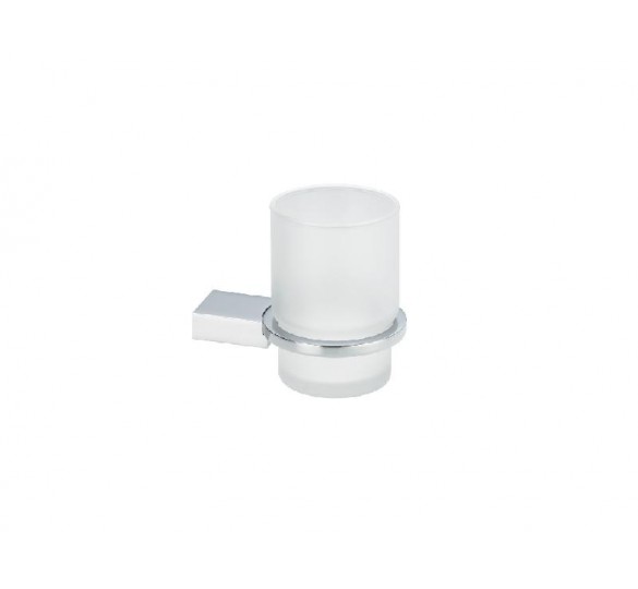 OMEGA tumbler holder frosted glass wall mounted omega