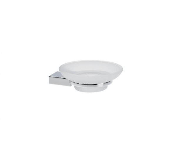 OMEGA soap dish holder frosted glass wall mounted omega