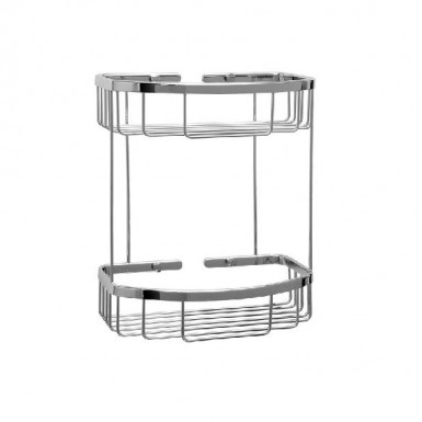 R-10 rectangular basket with two tiers chrome