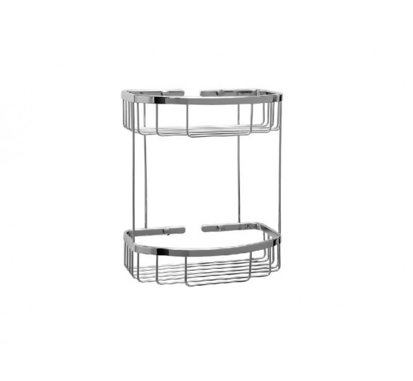 R-10 rectangular basket with two tiers chrome stainless chrome grills