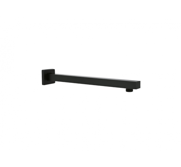 Wall bracket 350mm 25x25mm with rosette 60x60 black MOUNTED ON THE WALL