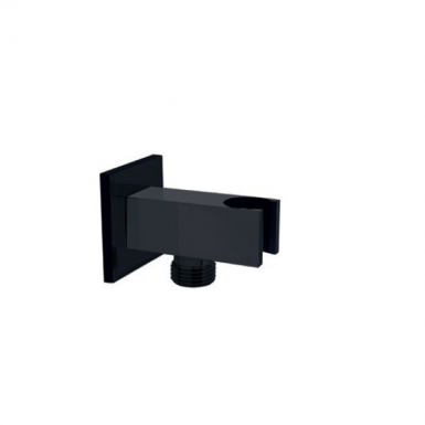 Wall mounted water supply with phone support total black