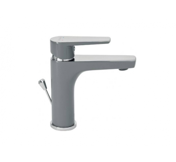 OPTIMA VIVID  washbasin faucet total grey matt - chrome WASHBASIN