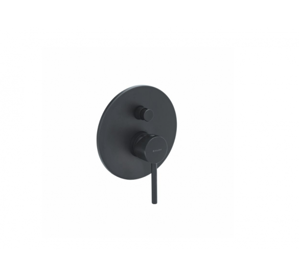 ETNA built-in 2 outlet shower faucet total black MOUNTED ON THE WALL