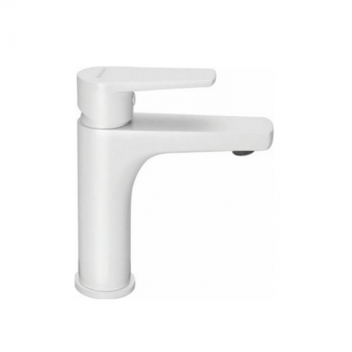 OPTIMA washbasin faucet white matt