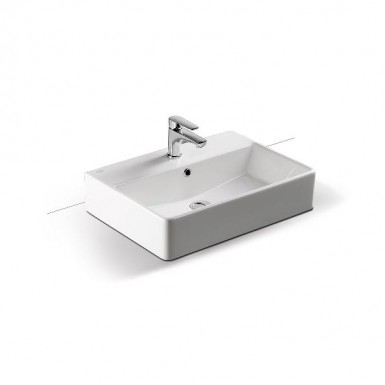 TETRA washbasin white 60 * 35 * 13 cm