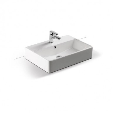 TETRA washbasin white 60 * 42 * 13 cm