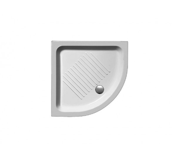 BASIC shower white oval 90 * 90 * 12 cm GSI Sanitary Ware - AGGELOPOULOS SANITARY WARE S.A.
