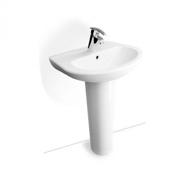 FRIENDLY washbasin with column 55 * 39 * 10cm