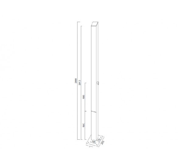 DIKE outdoor shower column SHOWER COLUMN - HYDROMASSAGE