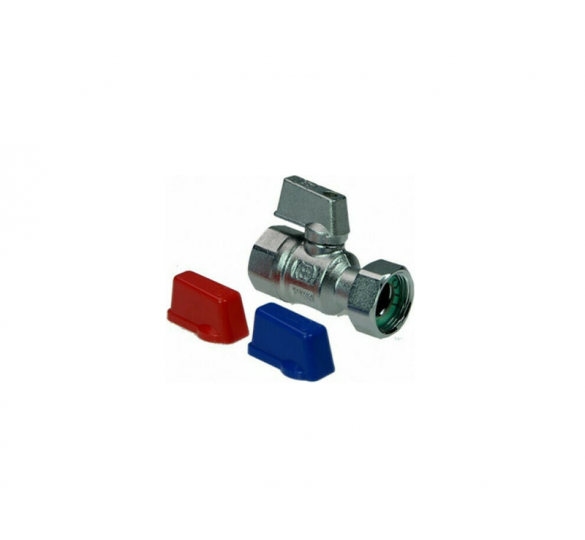 Spherical switch with crazy fitting 1/2 x 1/2 female 132 MINI-BALL VALVES Sanitary Ware - AGGELOPOULOS SANITARY WARE S.A.