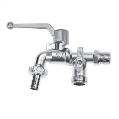 FAUCET BALL VALVE STATUS BRASS FORM WITH PADLOCK AND WATER SUPPLY 3/4''