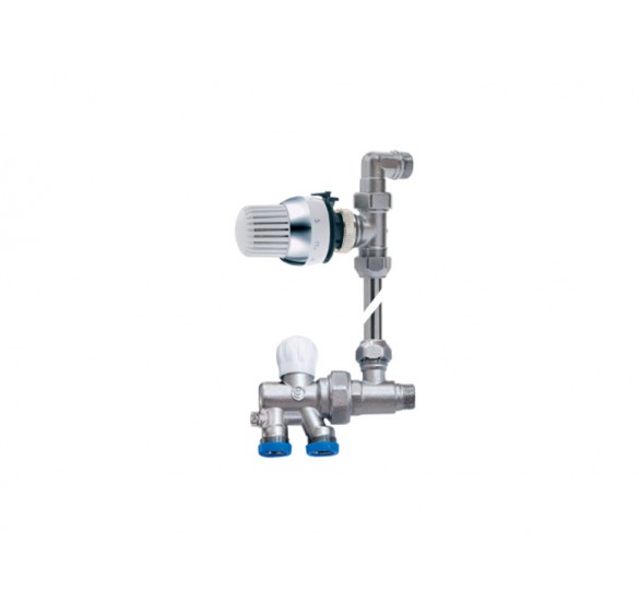 SET VALVE MICRO FORM BY PASS BRASS FORM RADIATOR VALVES Sanitary Ware - AGGELOPOULOS SANITARY WARE S.A.