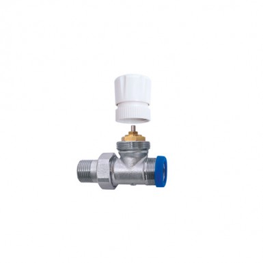 STRAIGHT THERMOSTATIC VALVE DOUBLE PIPES BRASS FORM