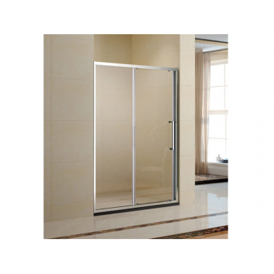 MINIMAL 500 SINGLE SLIDING DOOR AND SIDE PANEL CLEAR 