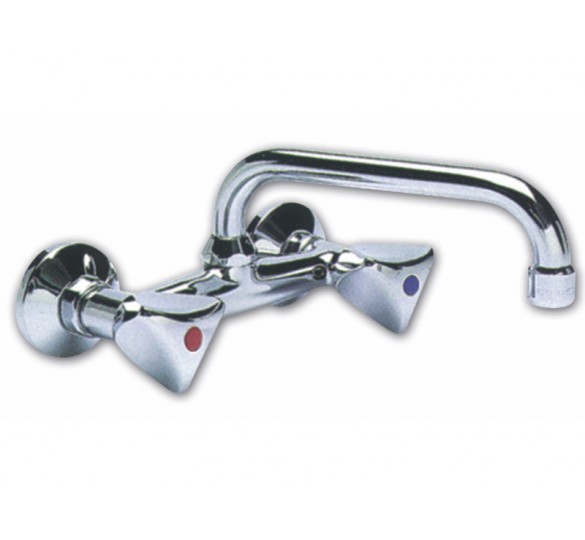 GALAXY sink faucet on wall chrome 19-5181 KITCHEN FAUCETS