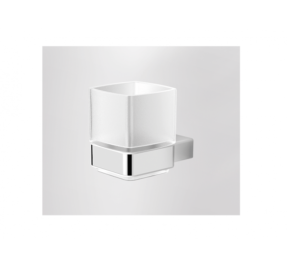 SERIES 123 wall mounted chrome glass holder LANGBERGER