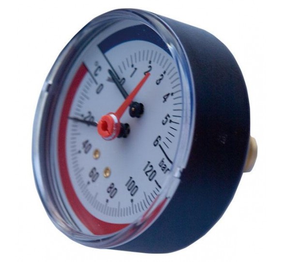 μανόμετρο πλάτης θερμοκρασίας-πίεσης 1/4 Φ60 cosmarko Είδη Υγιεινής - ΑΓΓΕΛΟΠΟΥΛΟΣ ΕΙΔΗ ΥΓΙΕΙΝΗΣ Α.Ε.