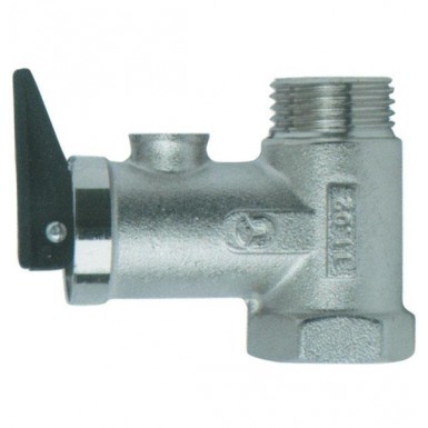 Safety valve for water heater with handle
