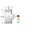 systolic branching 90' F80 / 130 hi line ceramic 0.4mm Sanitary Ware - AGGELOPOULOS SANITARY WARE S.A.