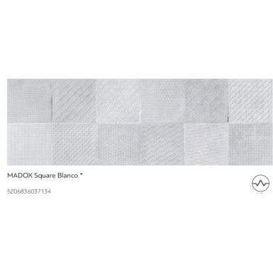 Madox Square Blanco 30 x 90 cm Πλακάκι Κεραμικο Σατινε