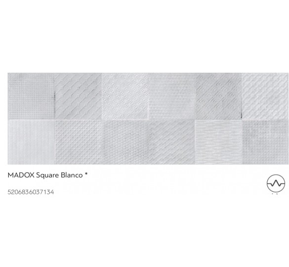 Madox Square Blanco 30 x 90 cm Πλακάκι Κεραμικο Σατινε ΠΛΑΚΑΚΙΑ ΜΠΑΝΙΟΥ