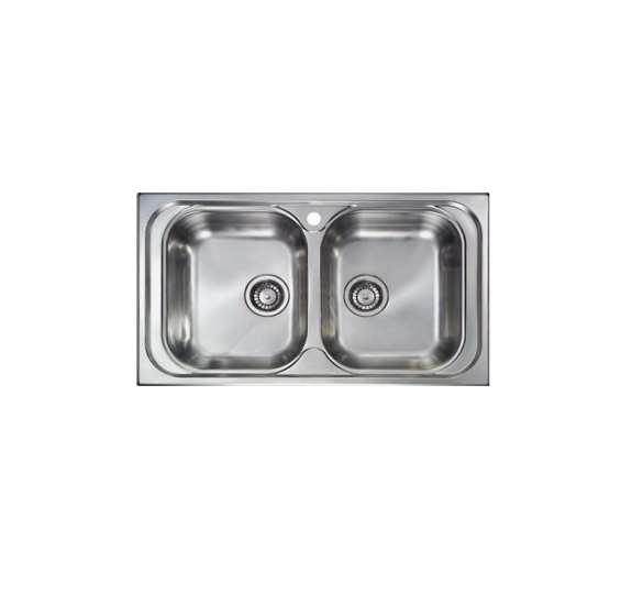 ATLANTIC STAINLESS STEEL SINK (86 X 50) SATIN FINISH STAINLESS SINK