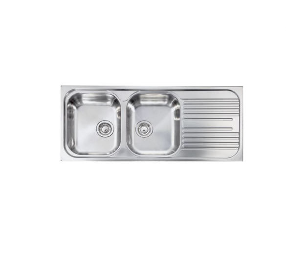 ATLANTIC STAINLESS STEEL SINK (116 X 50) SATIN FINISH STAINLESS SINK