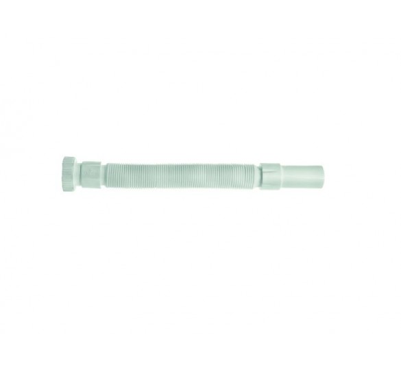 Washbasin siphon flexible plastic rusk 1 1/4 '' and rosette Ø32 valves-pipettes 