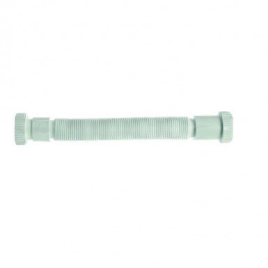 Washbasin siphon flexible plastic tube without rusk & clamp chromed 1 1/4 '' rosette Ø32