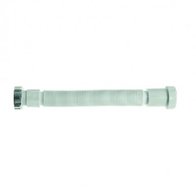 Washbasin siphon flexible metal tube without rusk & clamp chromed 1 1/4 '' rosette Ø32