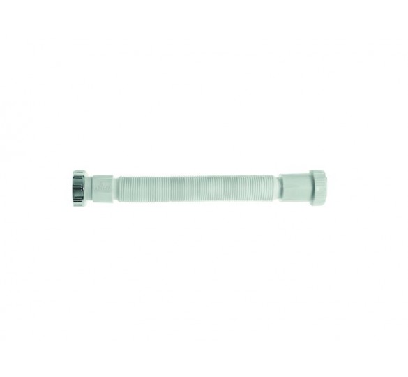 Washbasin siphon flexible metal tube without rusk & clamp chromed 1 1/4 '' rosette Ø32 valves-pipettes 