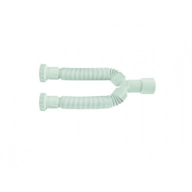 Double sink siphon flexible plastic rusk 1 1/2 ''