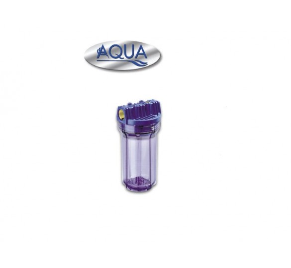 AQUA συσκευή 7'' ποτήρι διάφανο 1/2  01-2013 συσκευές και ανταλλακτικά φίλτρων