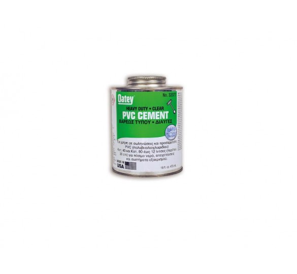 Glue transparent liquid heavily type PVC 4oz 1/8 CHEMICALLY Sanitary Ware - AGGELOPOULOS SANITARY WARE S.A.