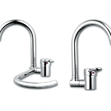 SPIN sink faucet with breakable chrome spout
