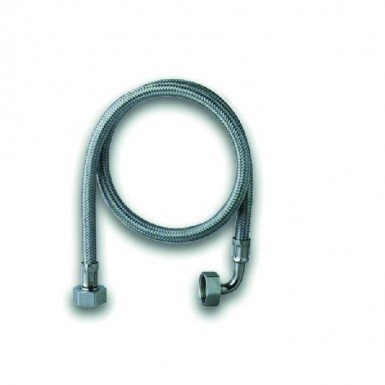 Provision of laundry straight INOX with brass fittings for hot water 150cm